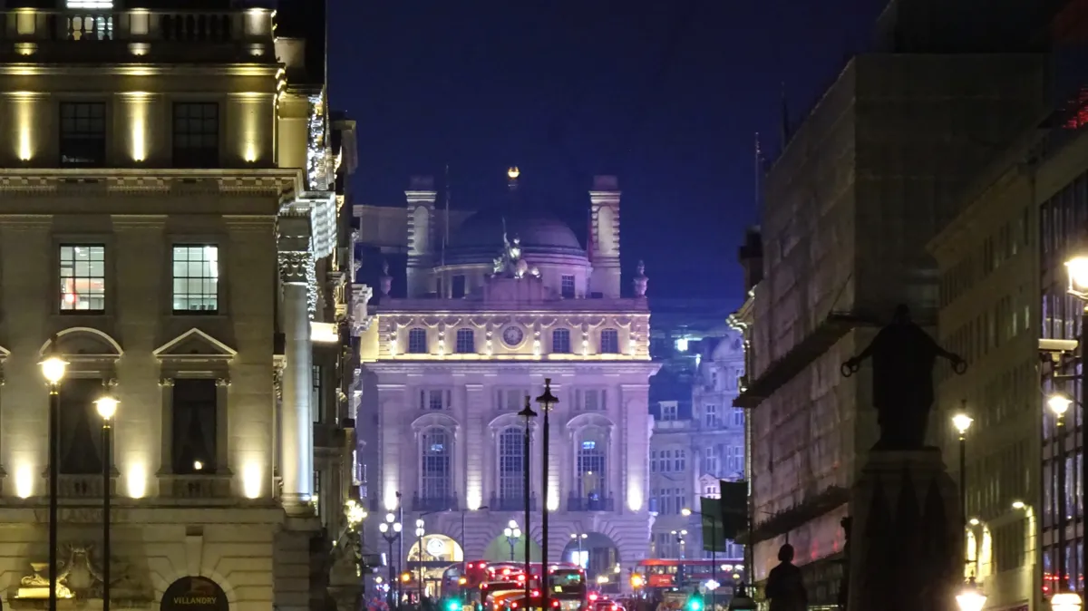 Blick auf den Picadilly Circus
