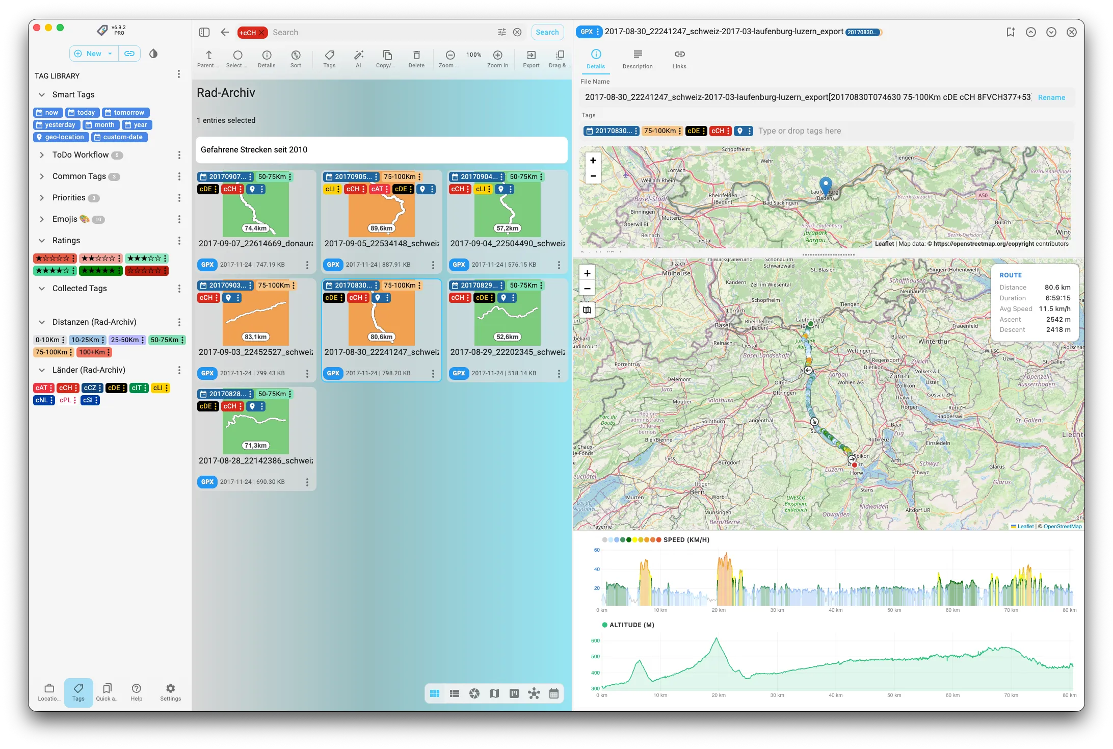 Icon-Ansicht mit Thumbnails