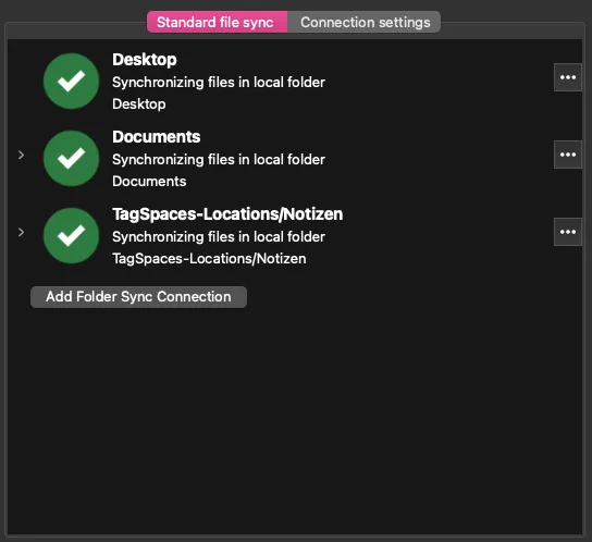 Konfiguration vom Nextcloud-Sync